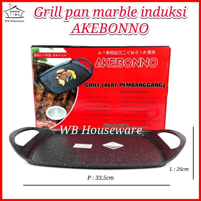 panggangan bbq / panggangan induksi / multi grill pan AKEBONNO