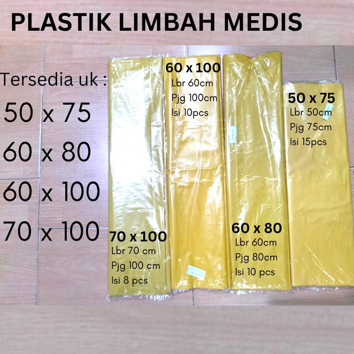 Kantong Plastik Limbah Kuning Medis
