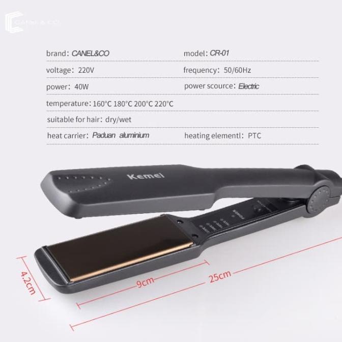 CANEL&CO Catokan lucu catok rambut 2 in 1 Catokan Rambut Ion negatif