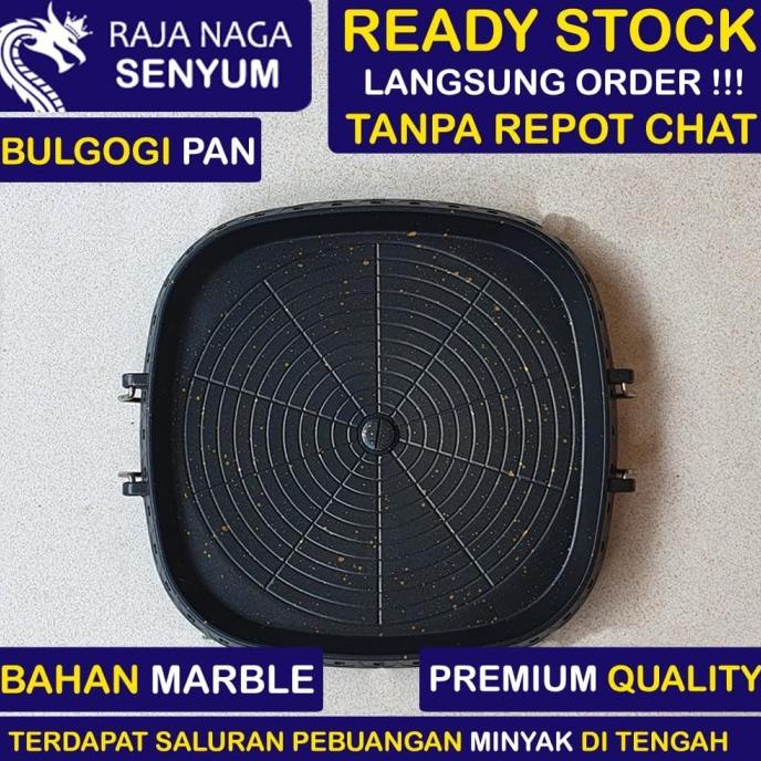 BULGOGI GRILL PAN KOREA TEFLON ANTI LENGKET WAJAN BBQ NO HAPPY CALL