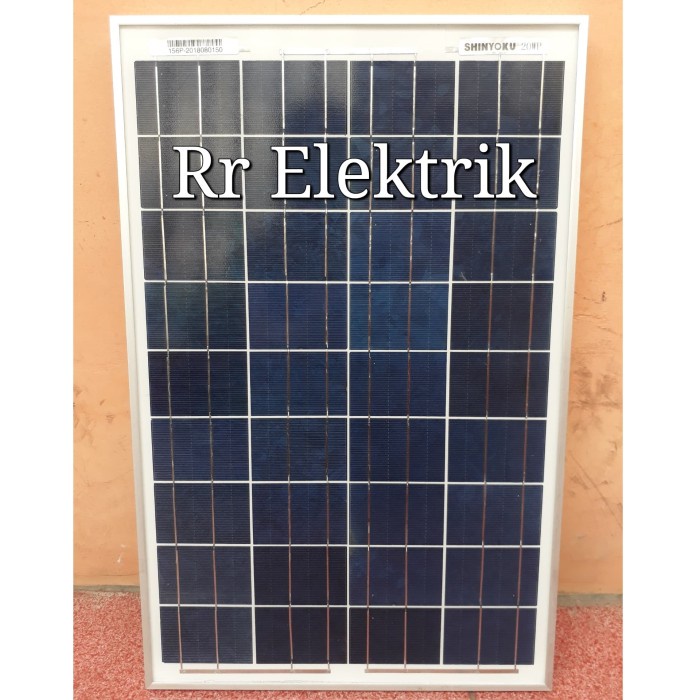 [New] Solar Panel / Solar Cell / Panel Surya Shinyoku 20Wp 12V Poly Limited