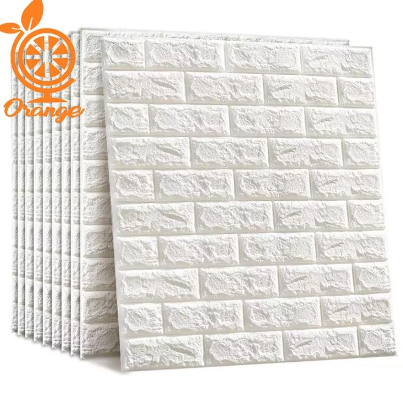 [ASM] PAKET 10 LEMBAR WALLPAPER DINDING 3D FOAM WALLPAPER DINDING BRICK FOAM BATU BATA HD88 TERLARIS