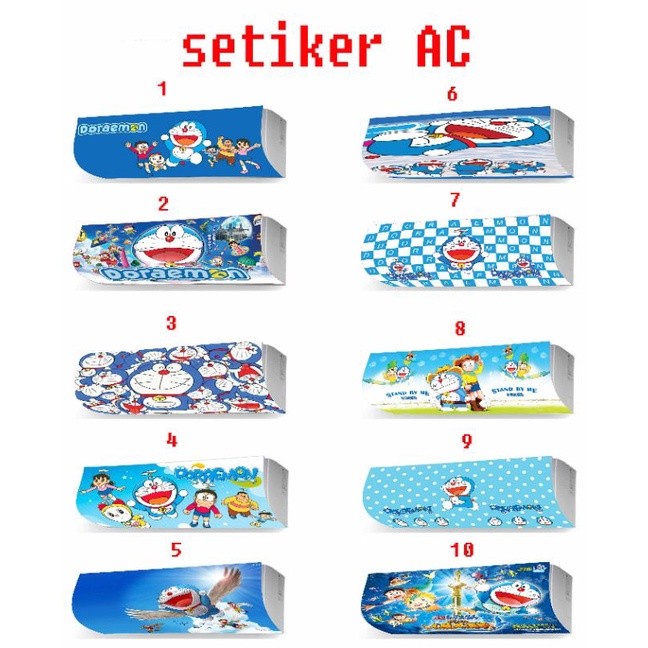 kipas angin model ac 2pk karakter doraemon
