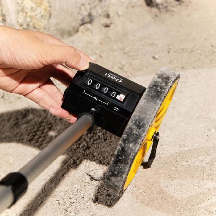 Deli Meteran Dorong Digital Roda Measuring Wheel