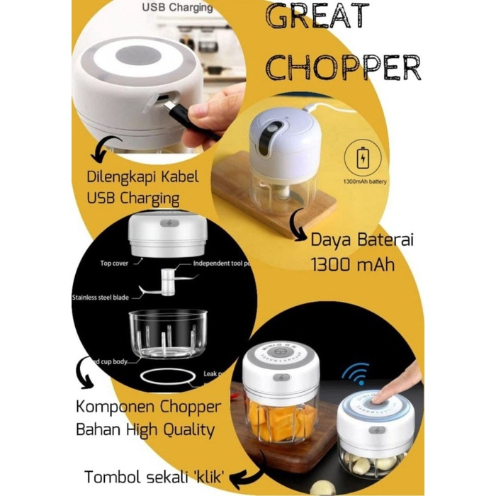 Great Chopper - penghalus bumbu Usb