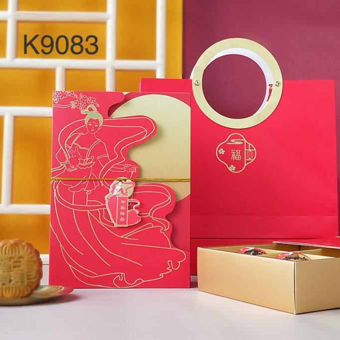 

Kotak Mooncake Isi 6| Sekat 6| K96|K9083 Dus Kue Bulan Packaging Box Original