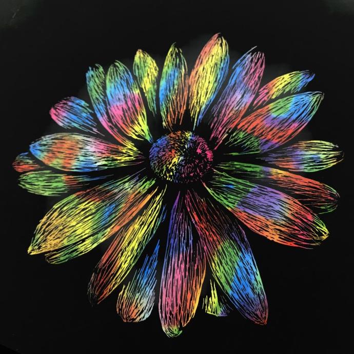 

Rainbow Scratch Art Relaxing Anak Kreatif Gambar Unik Aktifitas Rumah Limited Edition