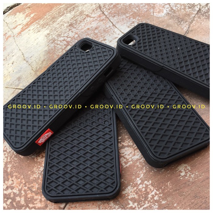 Casing Case Vans Iphone 5 5S Waffle Sol Coklat Hitam