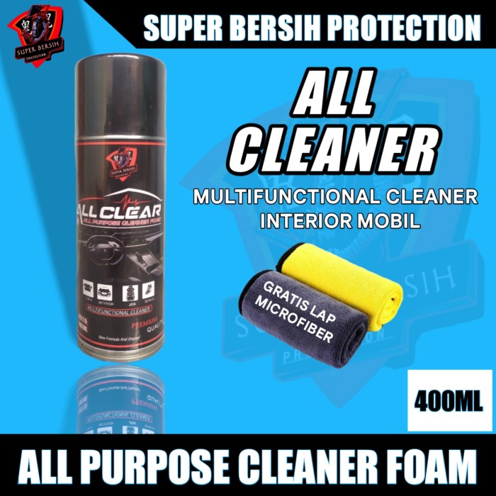 For Sale All Clear Foam Pembersih Interior Mobil Cleaner Pemberaih Noda Kuning New Original
