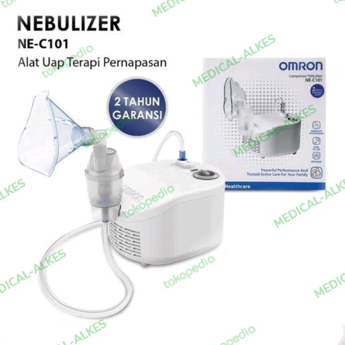 Nebulizer Omron NE C101 Alat Terapi UAP Pernafasan Bayi Anak Dewasa