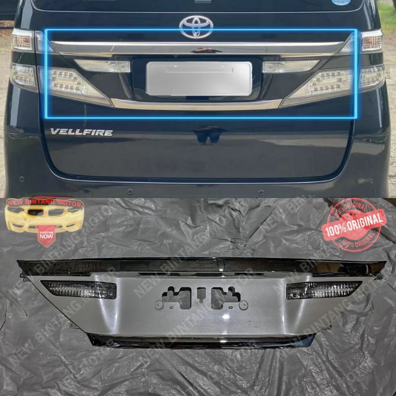 Lis bagasi trunklid toyota vellfire toyota alphard facelift 2012 2014 original