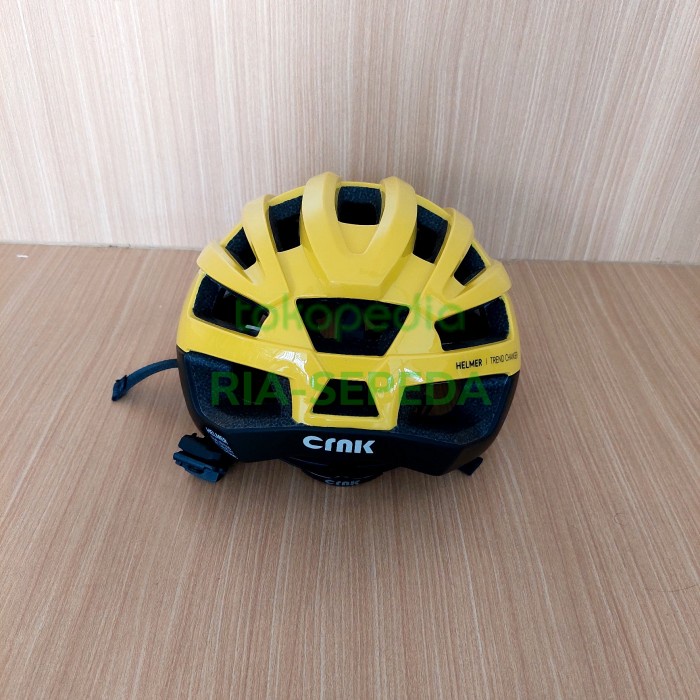 terbaru new helm sepeda crnk helmer helmet - yellow