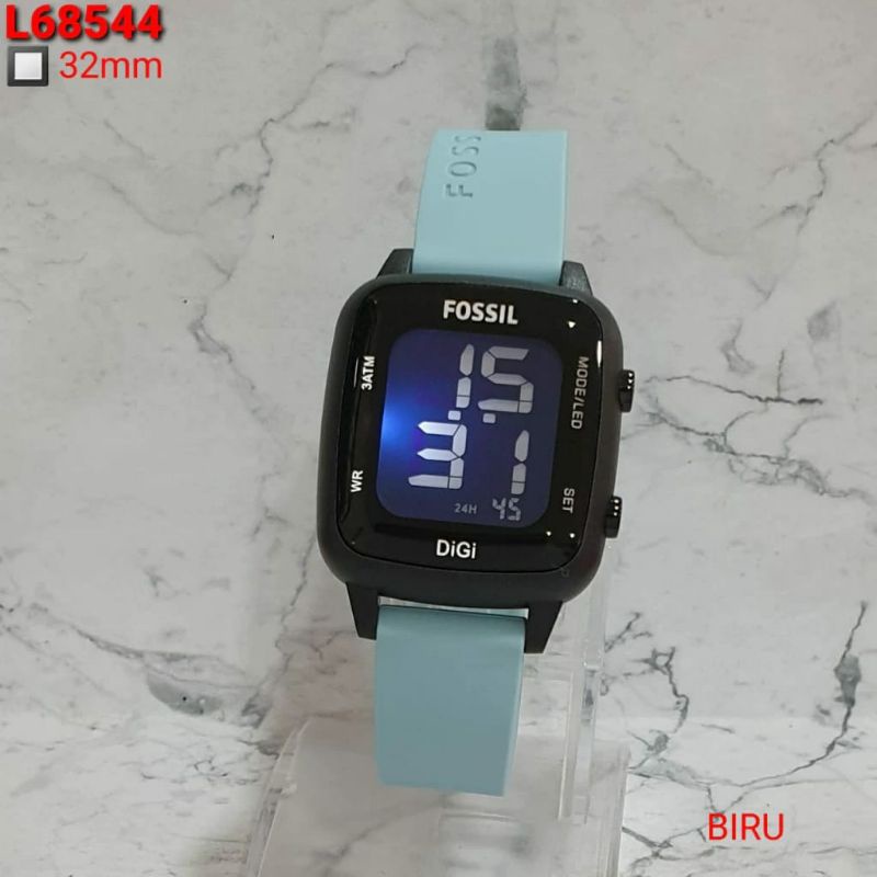 TERVIRAL JAM TANGAN FOSSIL READY RUBBER HALUS KASUAL TAHAN AIR BISA BAYAR DITEMPAT BEST SELLER