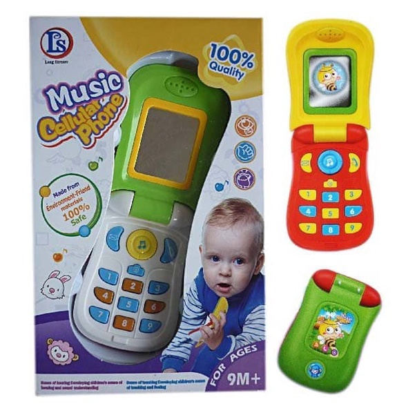 Mainan Handphone Hp Telpon Anak Anak Bayi Perempuan Laki Bunyi