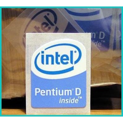 sticker intel pentium D original 16novz3 sparepart