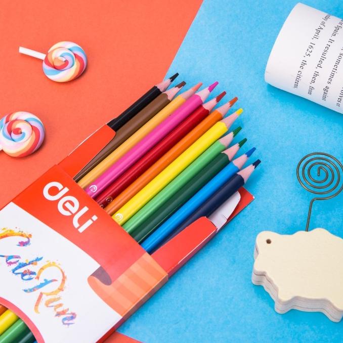 

TERLARIS DELI PENSIL WARNA 12/24 WARNA ALAT GAMBAR BENTUK ERGONOMIS WARNA CERAH