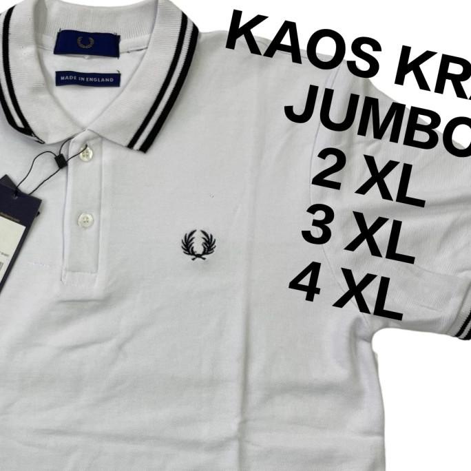 Kaos Polo Jumbo Xxl Xxxl Xxxxl Pria / Kaos Krah Big Size Pria Original