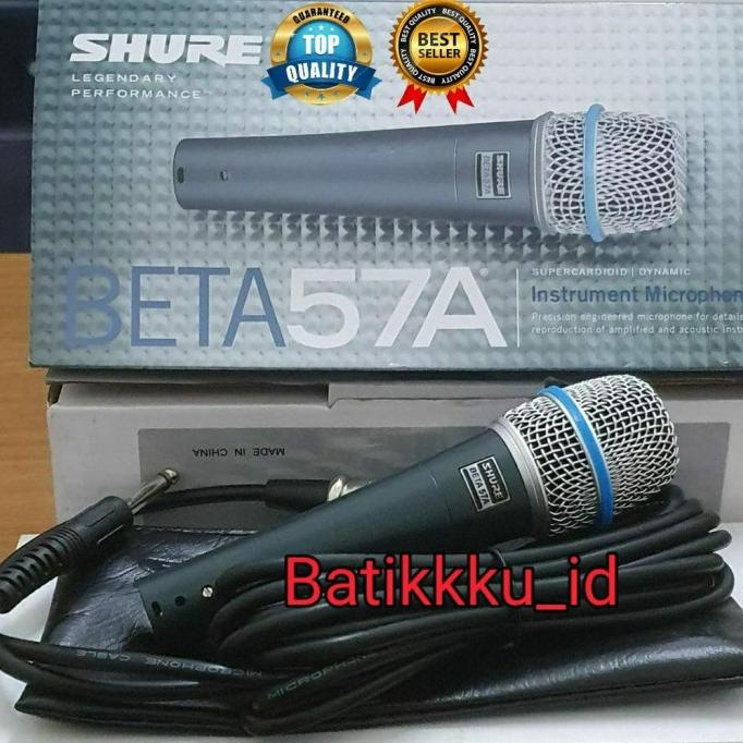 Mic Kabel Shure Beta 57 Beta57 Beta 57A Free Kabel 5 Meter Premium