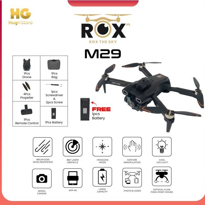 ROX M29 Mini Drone HD Dual Camera WiFi FPV