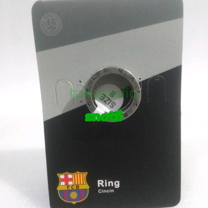 [Baru] Cincin Barca Barcelona Fc Official Football Club Original Finger Ring Terbaru