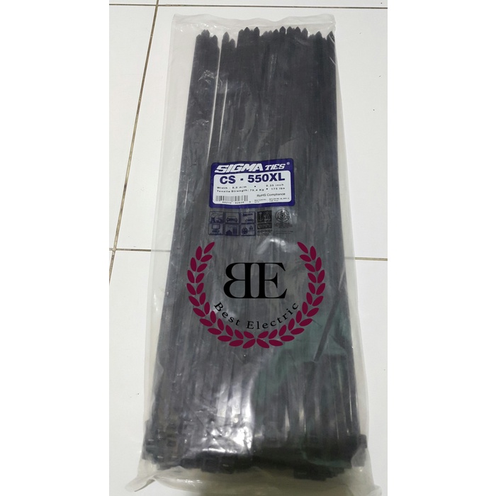 

[COD] Kabel Ties / Kabel Tis / Cable Tie Cs 550 Xl Hitam 55 Cm Sigma Cs550Xl Diskon