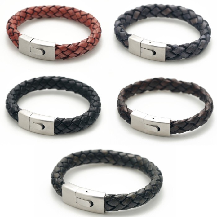 [Baru] Baffi Inc Jevies Gelang Kulit Marvey Leather Bracelet Pria Limited