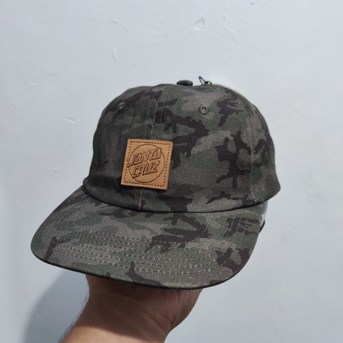 [Baru] Topi Pria Original Santa Cruz Camo Cap Berkualitas