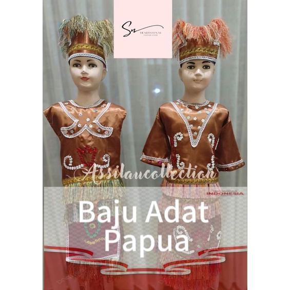 Baju adat papua anak/adat papua/pakaian anak/pakaian adat papua anak