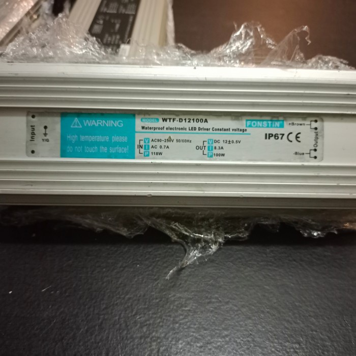 [New] Led Driver 12 Volt / 100 Watt/ 125 A Terbaru