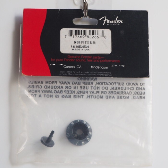 [Ori] Fender Stratocaster S1 Knob Black Terbaru