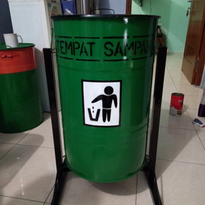 drum besi/tong sampah 60 liter