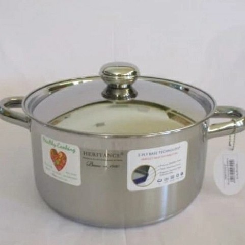 [Ori] Bima Heritance Saucepot Panci 28Cm 8L Stainless Induksi Bp121228 Diskon