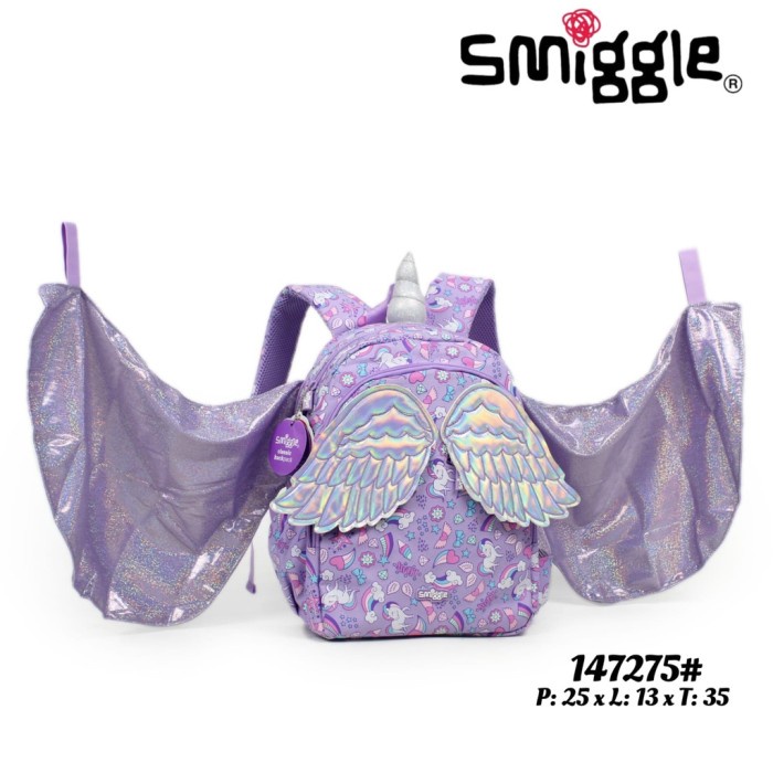 [Original] Smiggle Replica Cosmos Junior Unicorn Pull Out Wing Tas Sayap Anak Terbaru