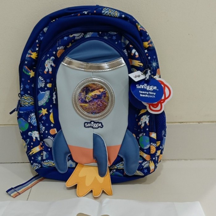 [Original] Smiggle Backpack Junior Sky Hi Rocket/ Tas Ransel Anak Junior/ Kado Berkualitas