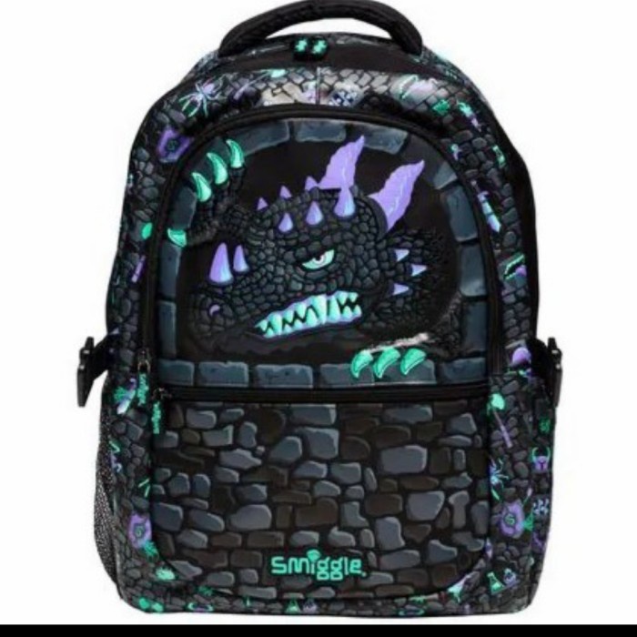 [Original] Smiggle Dragon Black Backpack Ori/ Tas Smiggle Backpack/ Kado Berkualitas