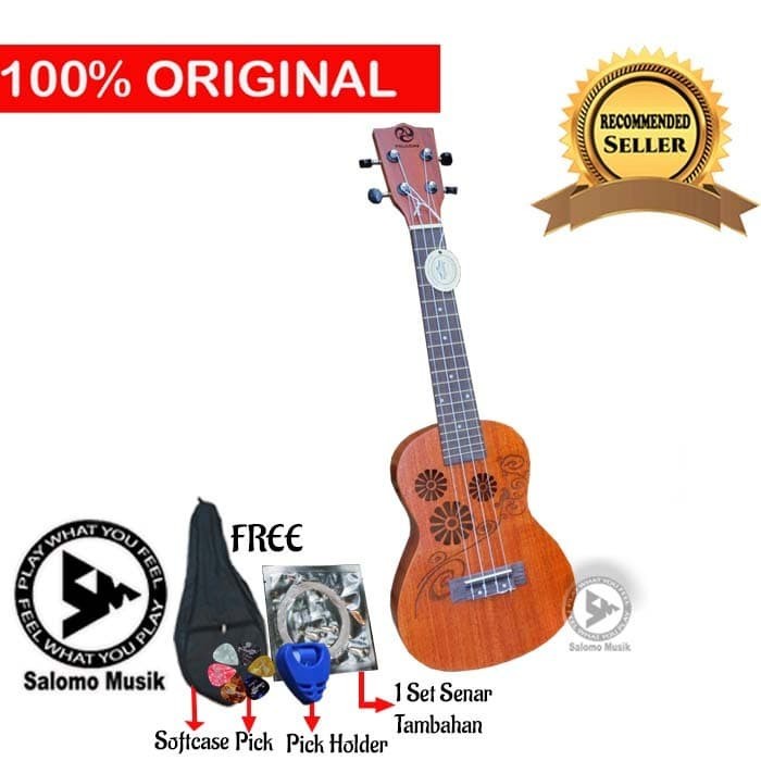 [Original] Ukulele Concert Paladin Uk430D 23''  Softcase Berkualitas