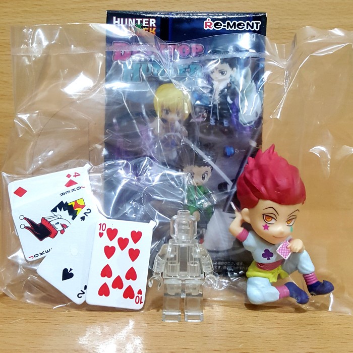 ✅Baru Hunter X Hunter Desq Desktop Hunter Hisoka Morow Re-Ment Card Stand Berkualitas