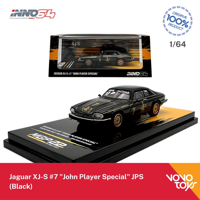 ✅COD Inno 1/64 Jaguar Xj-S #7 John Player Special Jps Black Inno64 Terbaru