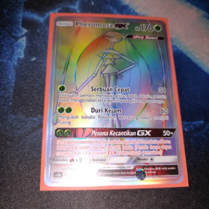 ✅COD Kartu Pokemon Tcg Id Indonesia As2A Pheromosa Gx Hr Diskon
