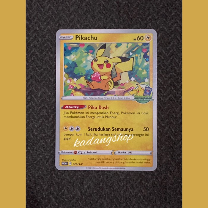 ✅COD Pikachu Kelas Pertama Promo Pokemon Tcg Indonesia Limited