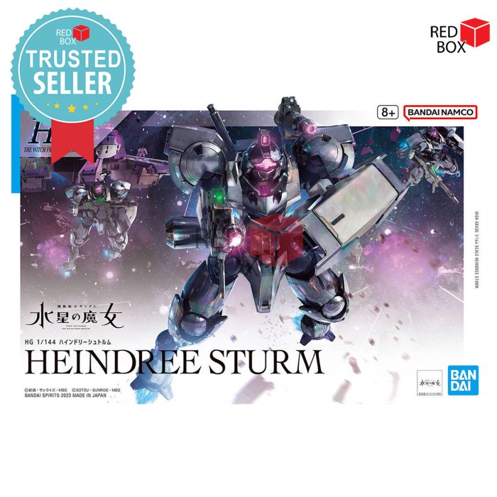 ✅COD Hg Heindree Sturm Bandai Original Gundam 1/144 The Witch From Mercury Limited