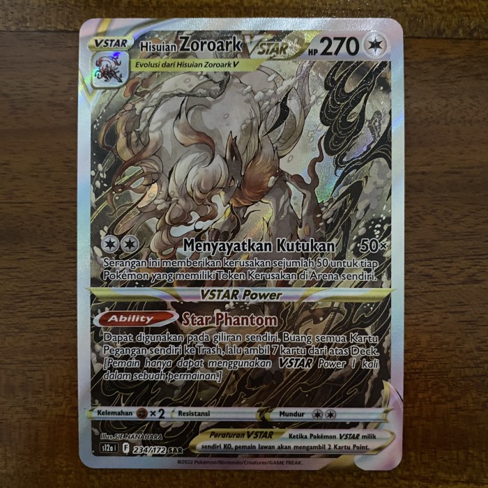 ✅COD Hisuian Zoroark Sar Secret Art Rare Alternate Aa Vstar Pokemon Tcg Diskon