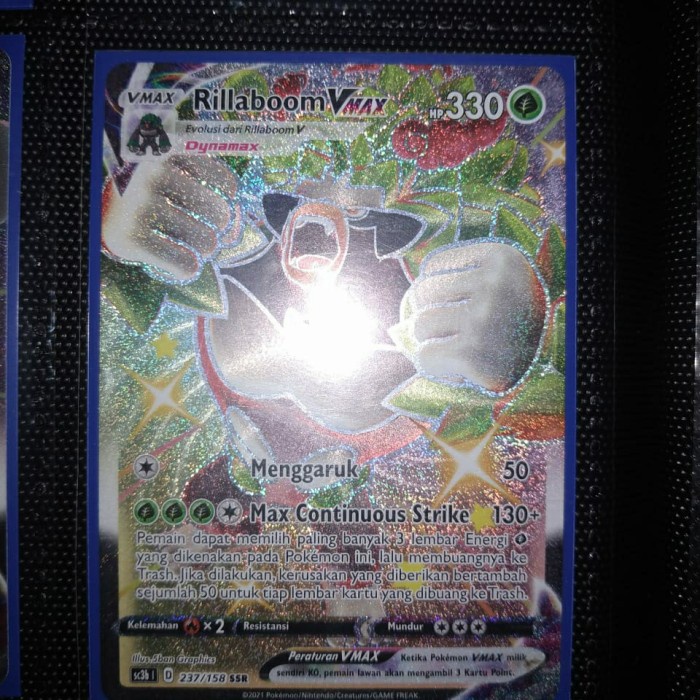 ✅COD Rillaboom V Max Ssr Kartu Pokemon Diskon