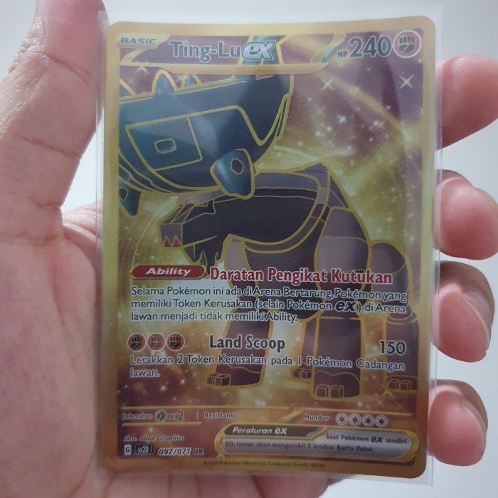 ✅COD Ting-Lu / Ting Lu Ex Ur Gold Sv2D 097/071 Pokemon Tcg Indonesia Diskon
