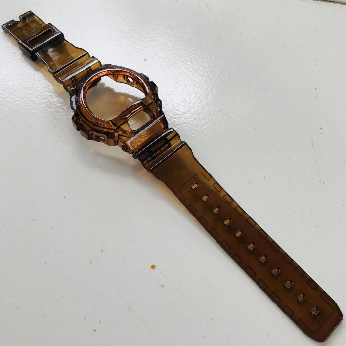 ✅New Ori Gshock Dw6900 Jelly Clear Tembaga Limited