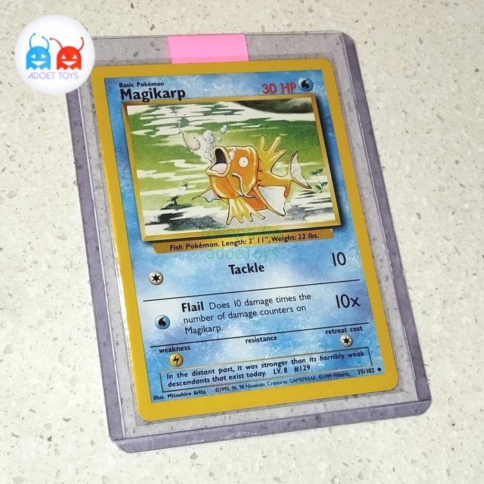 ✅COD Magikarp Base Kartu Pokemon Mint No V Sr Aa Vmax Gyarados Ex Sar Gx Hr Berkualitas