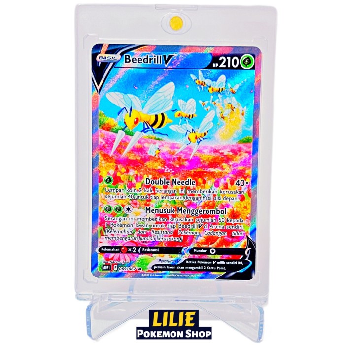 ✅COD Beedrill V Sr Aa - Pokemon Tcg Indonesia Terbatas