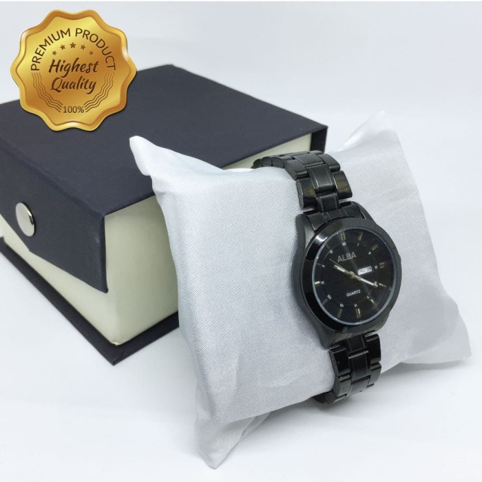 ✅New Ori Jam Tangan Pria / Wanita Alba - Black Phantom Couple Diskon