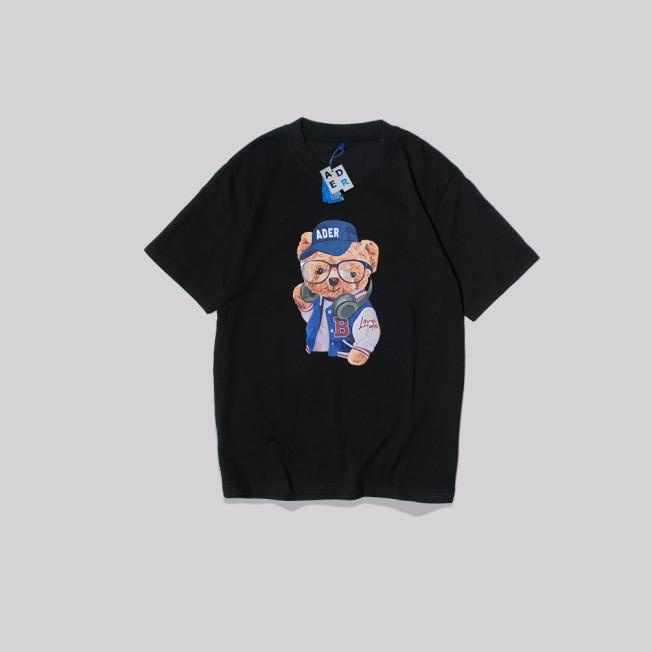 Ader Error Bomber Jacket Bear T-Shirt Black