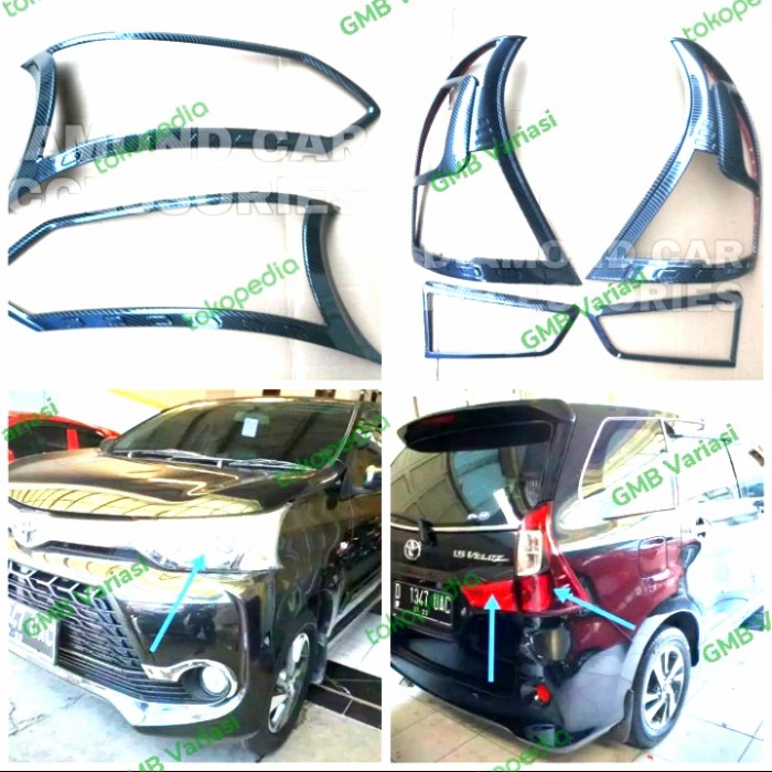 ✅Original Garnis Lis Lampu Grand All New Avanza Xenia Veloz Carbon 2015-2018 Terbatas